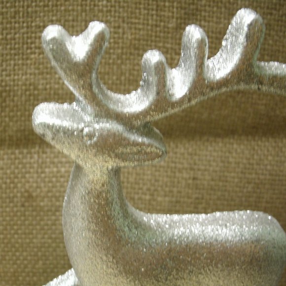 Holiday Silver Reindeer Stocking Holder - Picture 11 of 16